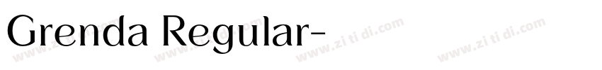 Grenda Regular字体转换